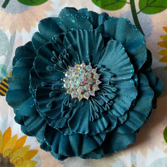 🪻 TIEKS TEAL FLOWER 🪻 NWOT - Picture 7 of 16